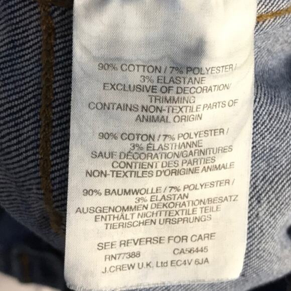 Madewell 10” Button Fly Front High RIse Blue Skinny Jeans 25 Preppy Casual Boho - Picture 15 of 16